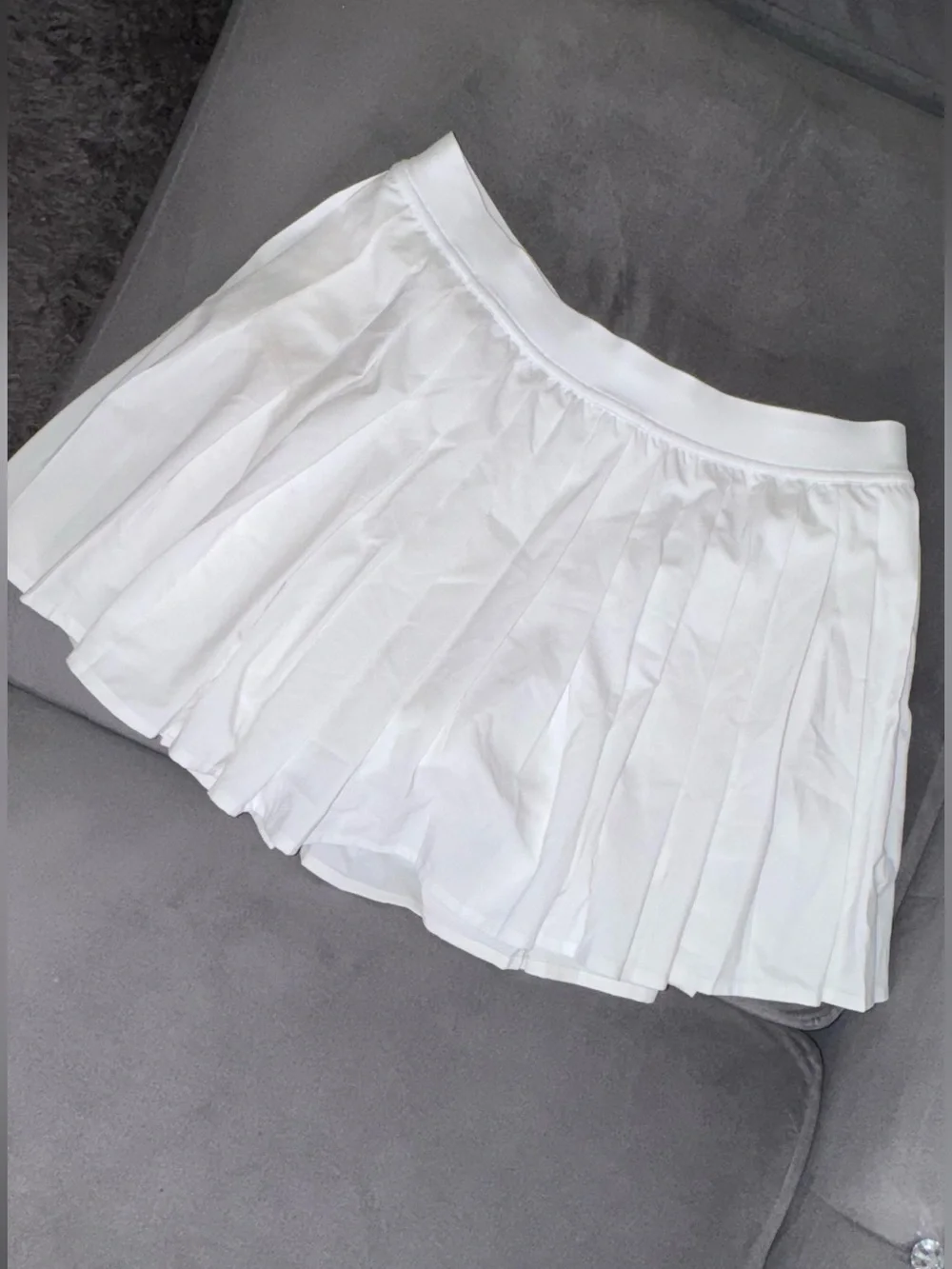 lululemon athletica White Pleated Skater Skirt
